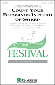 Count Your Blessings Instead of Sheep Three-Part Mixed choral sheet music cover